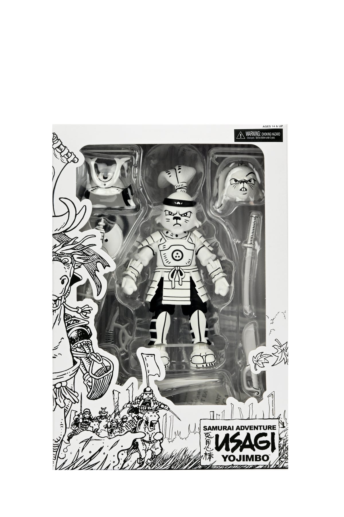 Usagi Yojimbo - Samurai Usagi Yojimbo Black &amp; White Figure 7" Scale Action Figure
