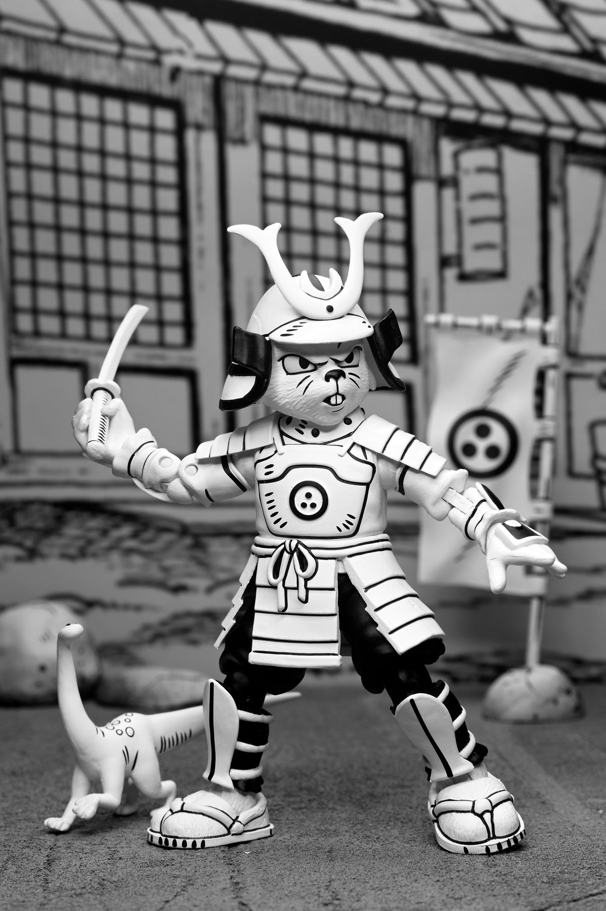 Usagi Yojimbo - Samurai Usagi Yojimbo Black &amp; White Figure 7" Scale Action Figure