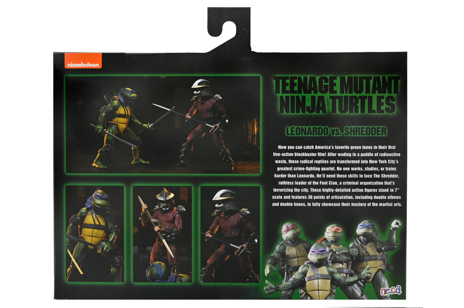 Teenage Mutant Ninja Turtles (1990 Movie) - Rooftop Battle Leonardo vs. Shredder 7" Scale Action Figure (2-Pack)