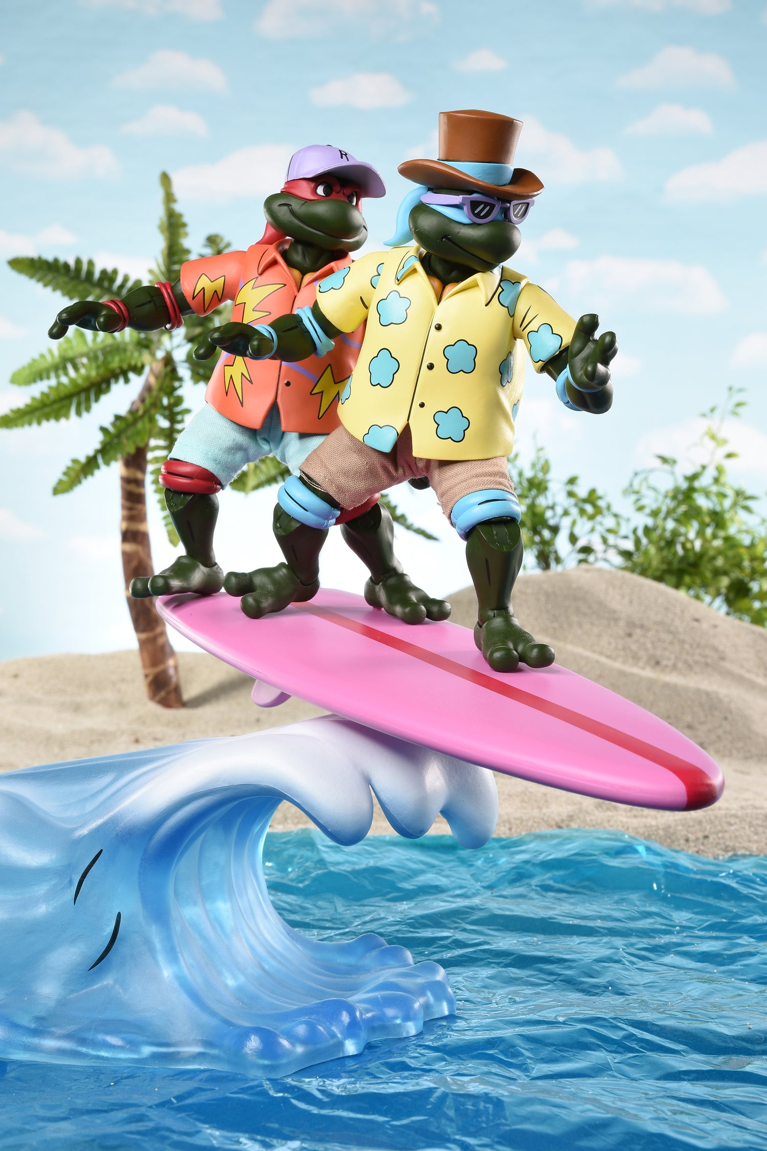 Teenage Mutant Ninja Turtles (Cartoon) - Sewer Surfing Turtles 7” Scale Action Figure 4-Pack (2025 Con Exclusive) - NECA
