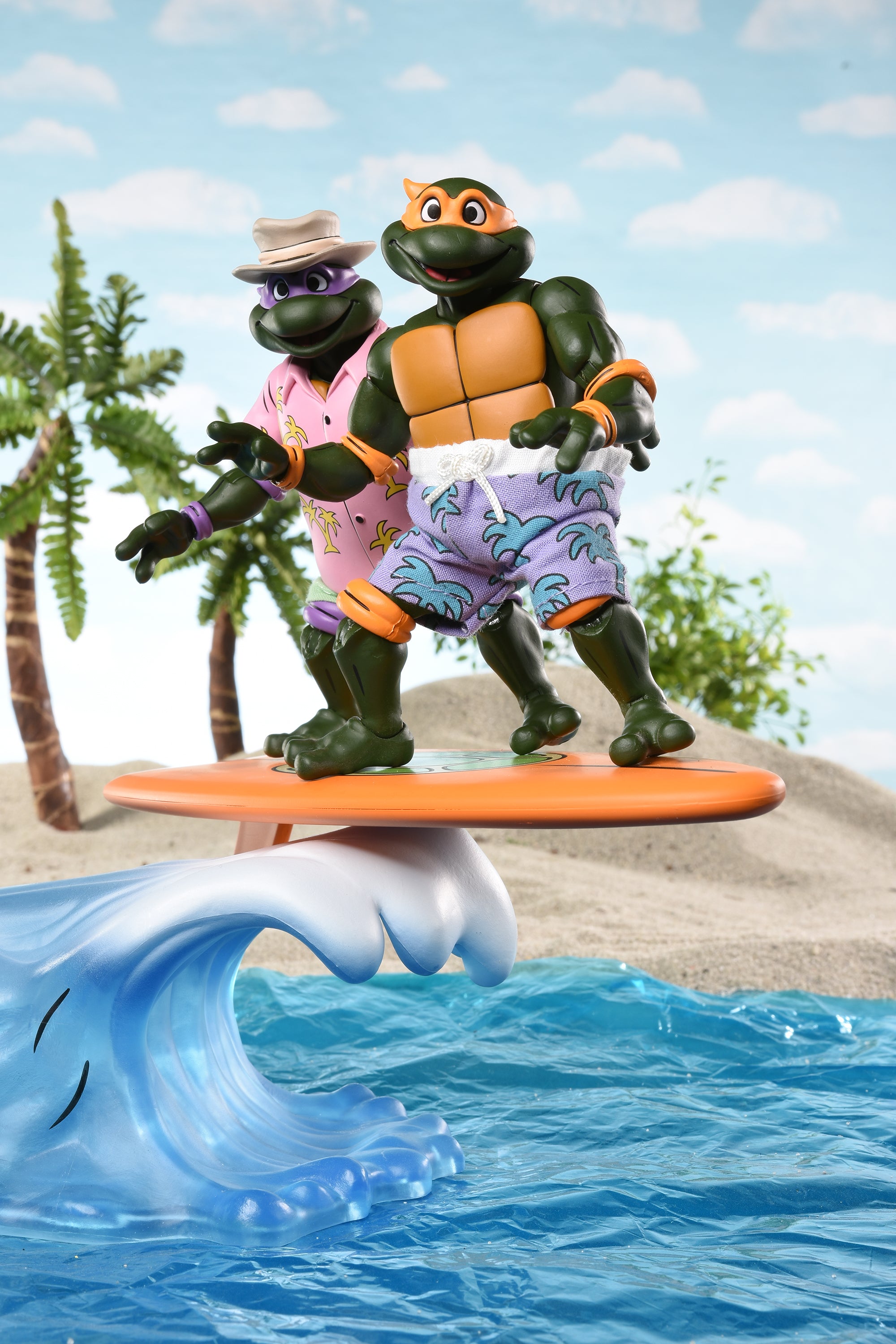 Teenage Mutant Ninja Turtles (Cartoon) - Sewer Surfing Turtles 7” Scale Action Figure 4-Pack (2025 Con Exclusive) - NECA