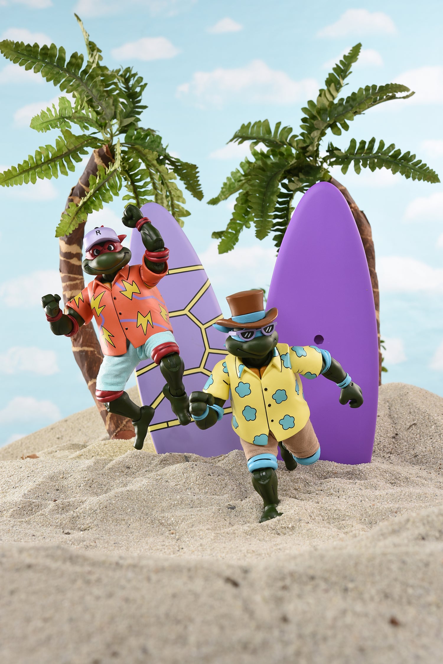 Teenage Mutant Ninja Turtles (Cartoon) - Sewer Surfing Turtles 7” Scale Action Figure 4-Pack (2025 Con Exclusive) - NECA