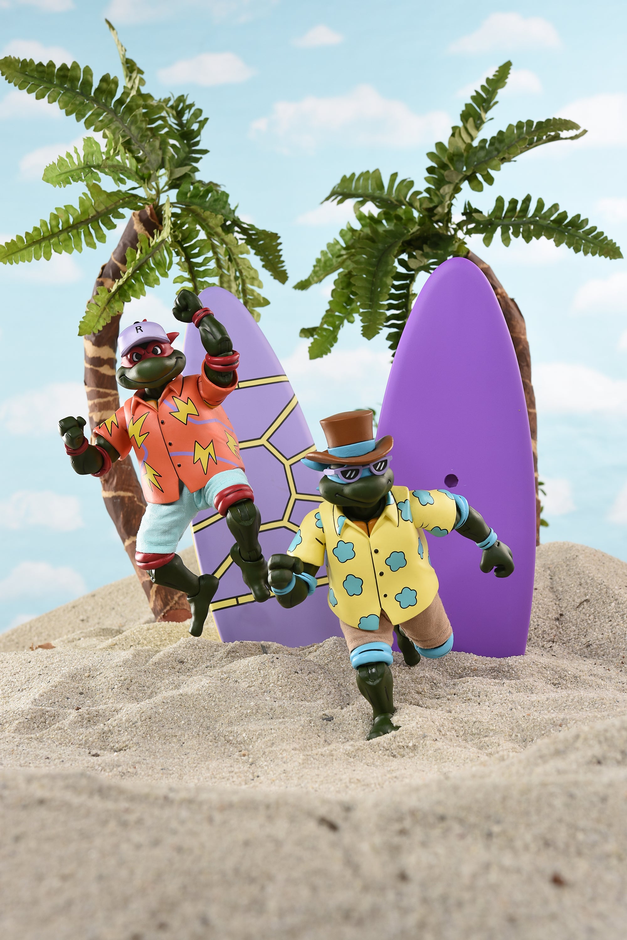 Teenage Mutant Ninja Turtles (Cartoon) - Sewer Surfing Turtles 7” Scale Action Figure 4-Pack (2025 Con Exclusive) - NECA