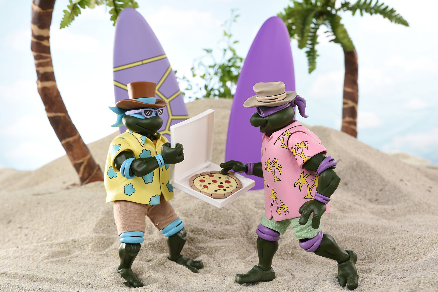 Teenage Mutant Ninja Turtles (Cartoon) - Sewer Surfing Turtles 7” Scale Action Figure 4-Pack (2025 Con Exclusive) - NECA