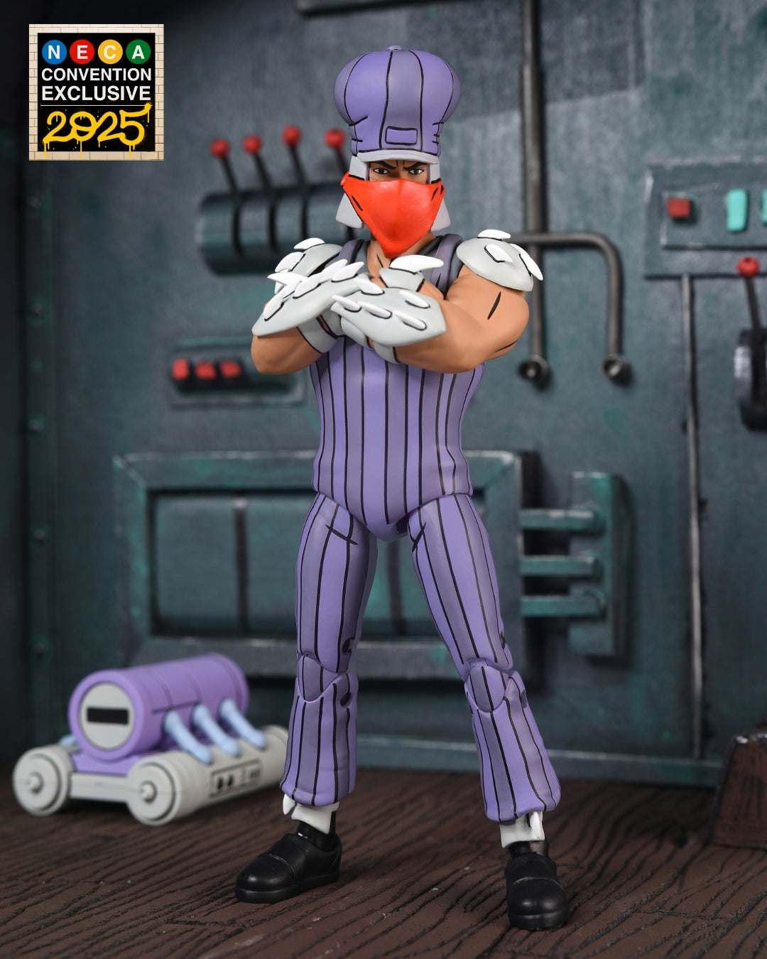 Teenage Mutant Ninja Turtles (1987 Cartoon) - Ultimate Train Track Takedown Shredder 7” Scale Action Figure (2025 CON EXCLUSIVE) - NECA