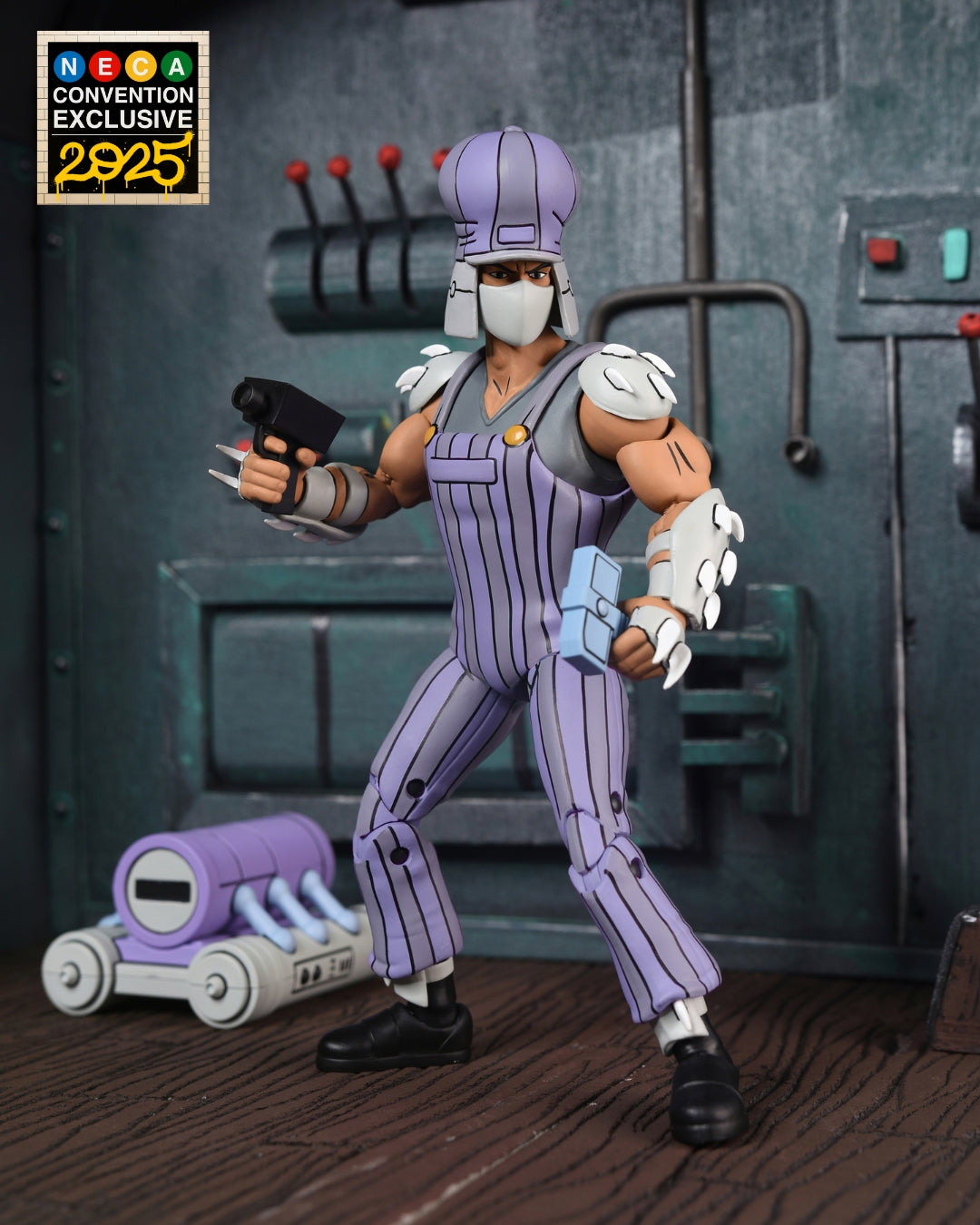 Teenage Mutant Ninja Turtles (1987 Cartoon) - Ultimate Train Track Takedown Shredder 7” Scale Action Figure (2025 CON EXCLUSIVE) - NECA