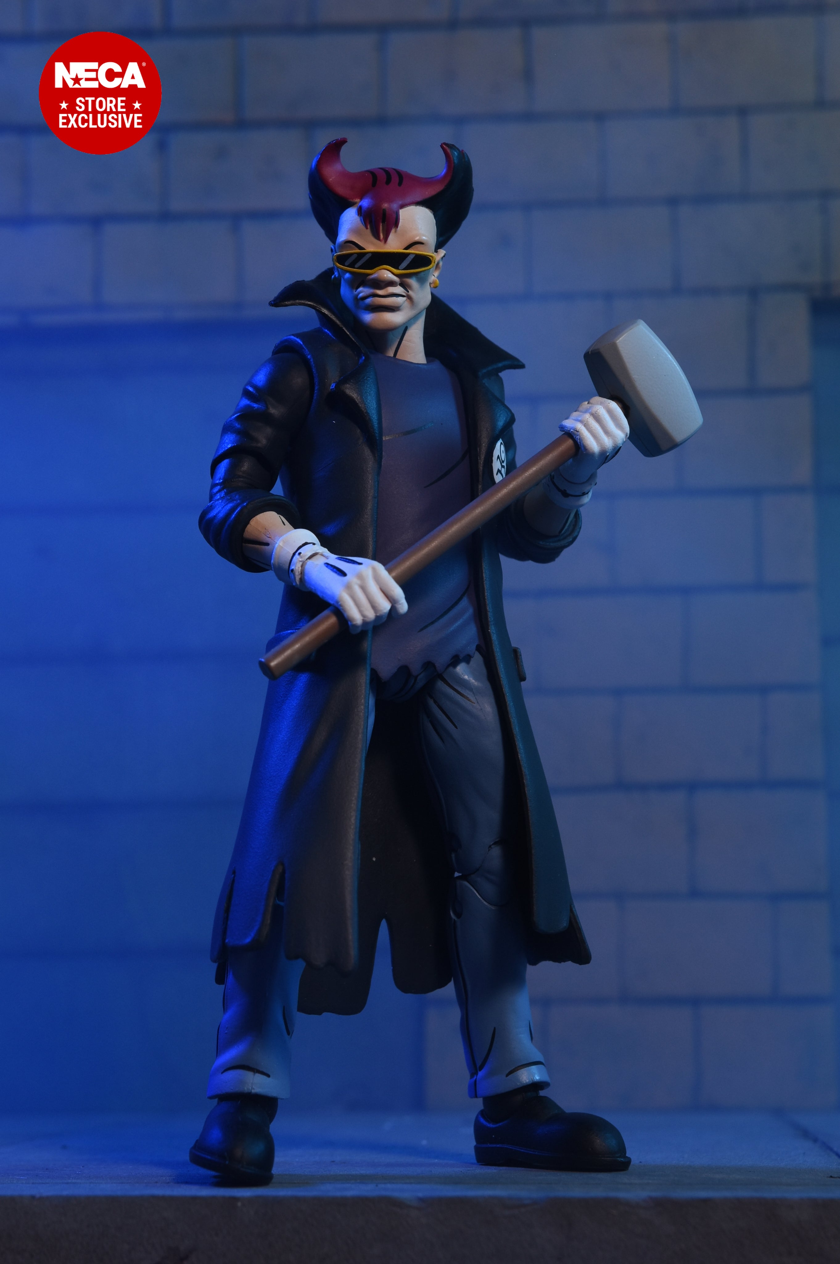 Teenage Mutant Ninja Turtles (1987 Cartoon) - Punk Leonardo, Punk Raphael &amp; Scrag 7&quot; Scale Action Figure 3-Pack - NECA