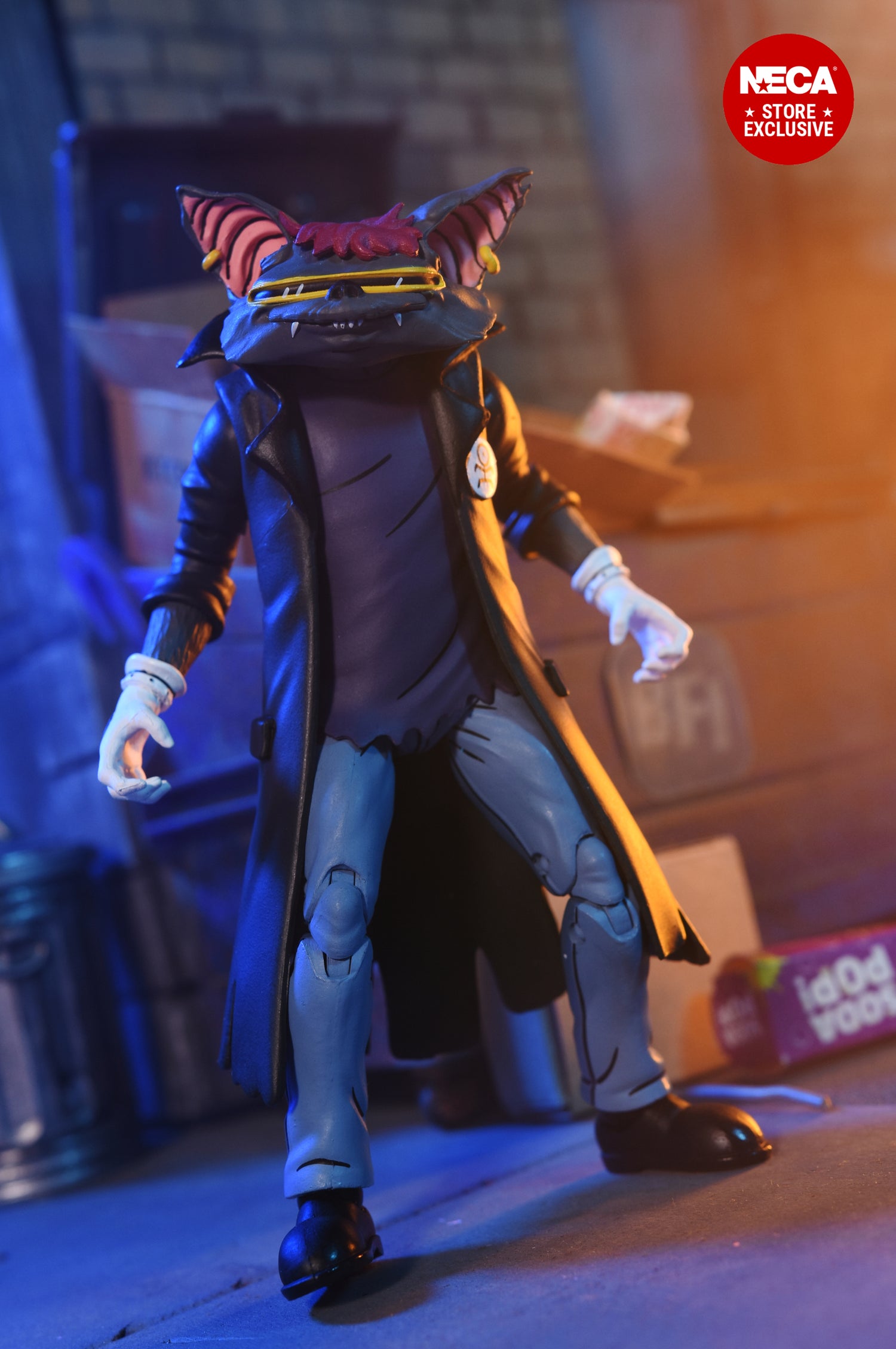 Teenage Mutant Ninja Turtles (1987 Cartoon) - Punk Leonardo, Punk Raphael &amp; Scrag 7&quot; Scale Action Figure 3-Pack - NECA