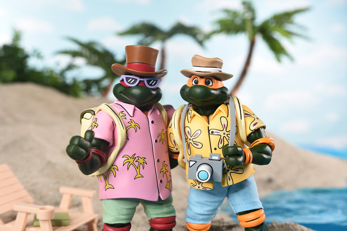 Teenage Mutant Ninja Turtles (Cartoon) - Vacation Michelangelo and Raphael 7" Scale Action Figures (2-Pack)