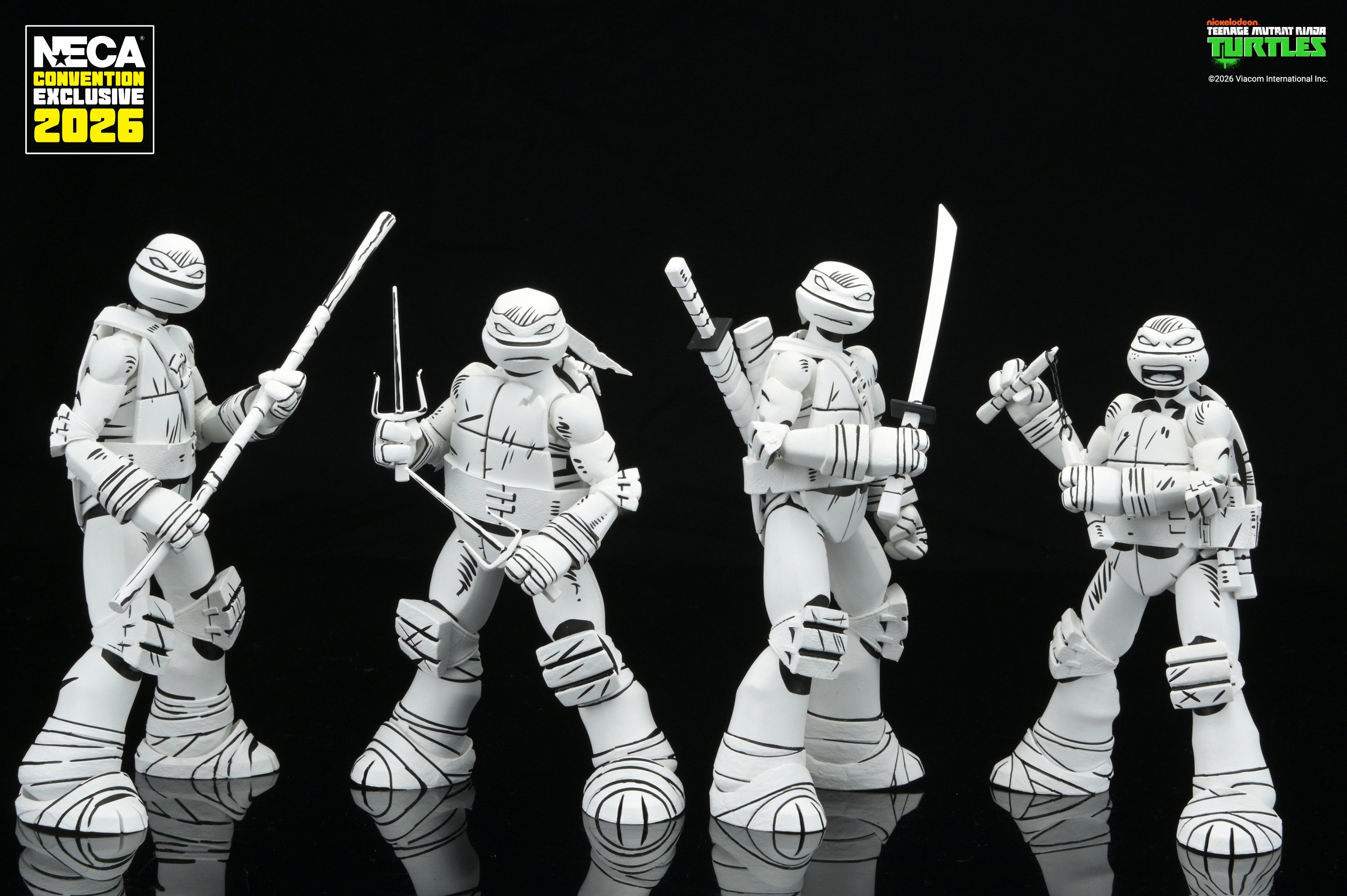 Teenage Mutant Ninja Turtles (2012 Cartoon) - Sketch Turtles 7" Scale Action Figure 4-Pack (2026 CON EXCLUSIVE) on the NECA Store