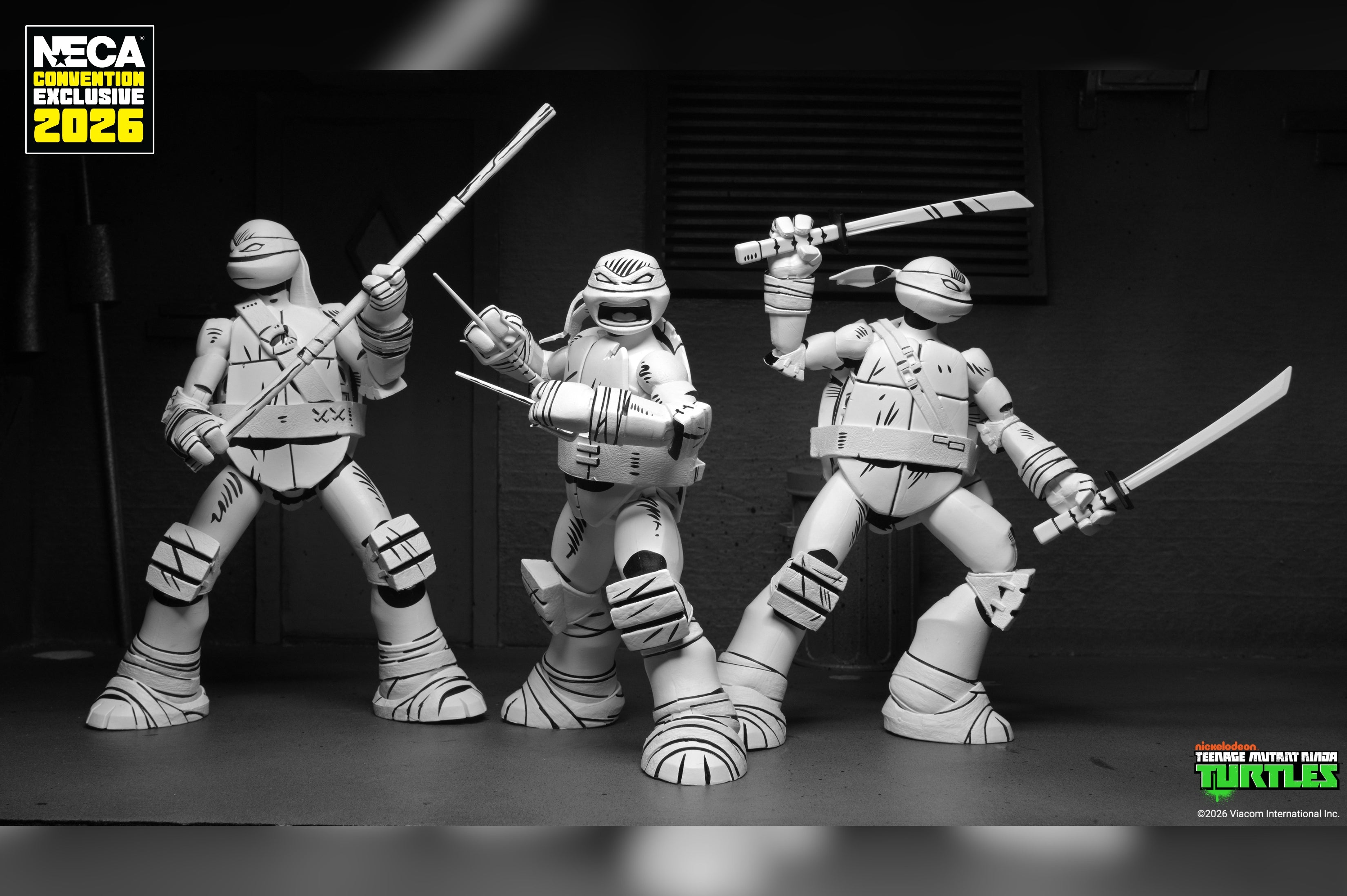 Teenage Mutant Ninja Turtles (2012 Cartoon) - Sketch Turtles 7" Scale Action Figure 4-Pack (2026 CON EXCLUSIVE) on the NECA Store