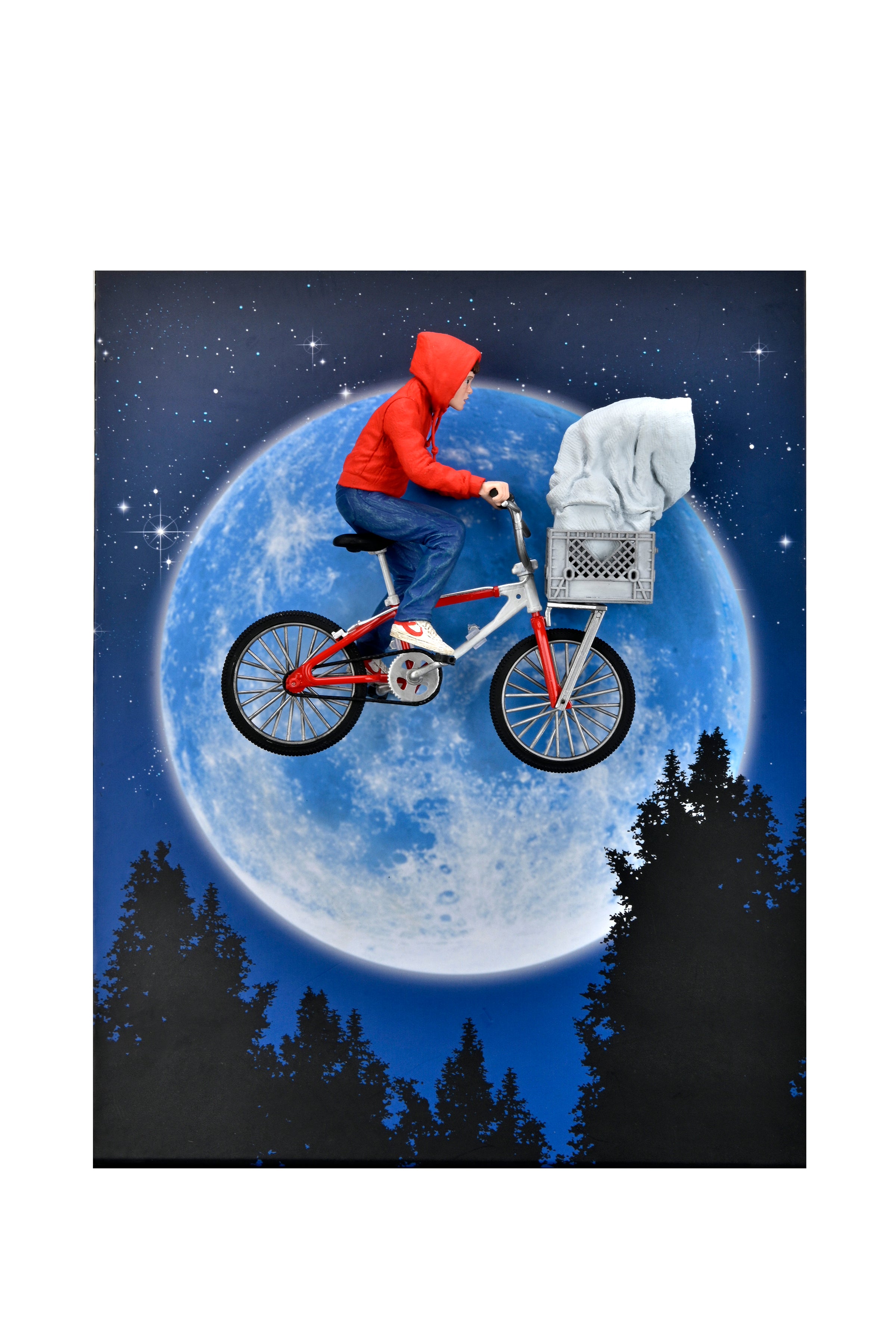 E.T. The Extra-Terrestrial - Elliott & E.T. on Bicycle (40th Anniversa –  NECA