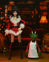 Elvira - "Scary Xmas" Elvira 8" Clothed Action Figure - NECA