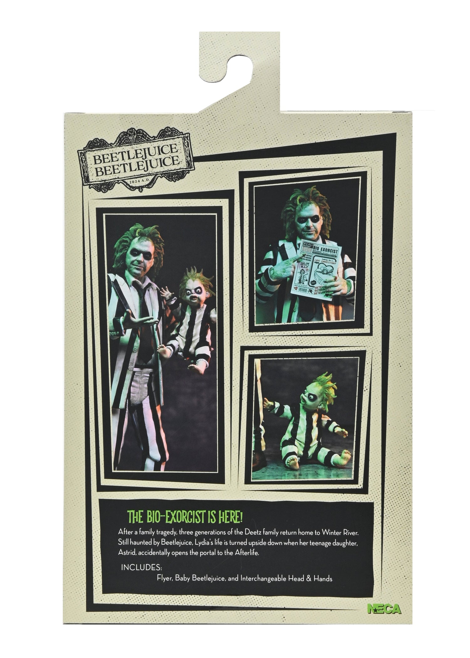 Beetlejuice Beetlejuice - Ultimate Striped Suit Beetlejuice 7&quot; Scale Action Figure - NECA