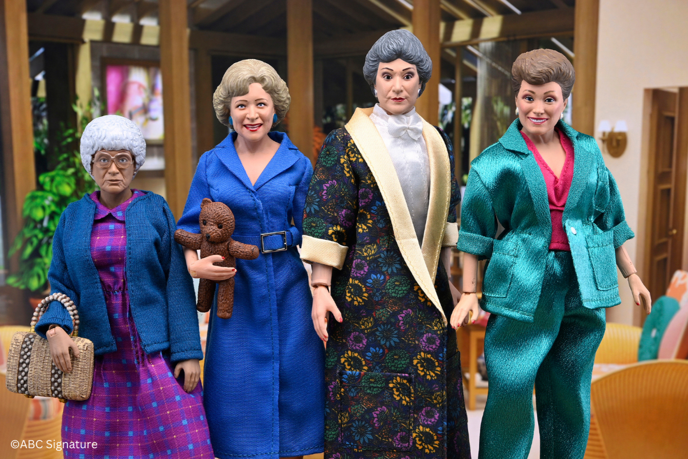 The Golden Girls - 40th Anniversary Golden Girls 8" Clothed Action Figure Deluxe 4-Pack - NECA