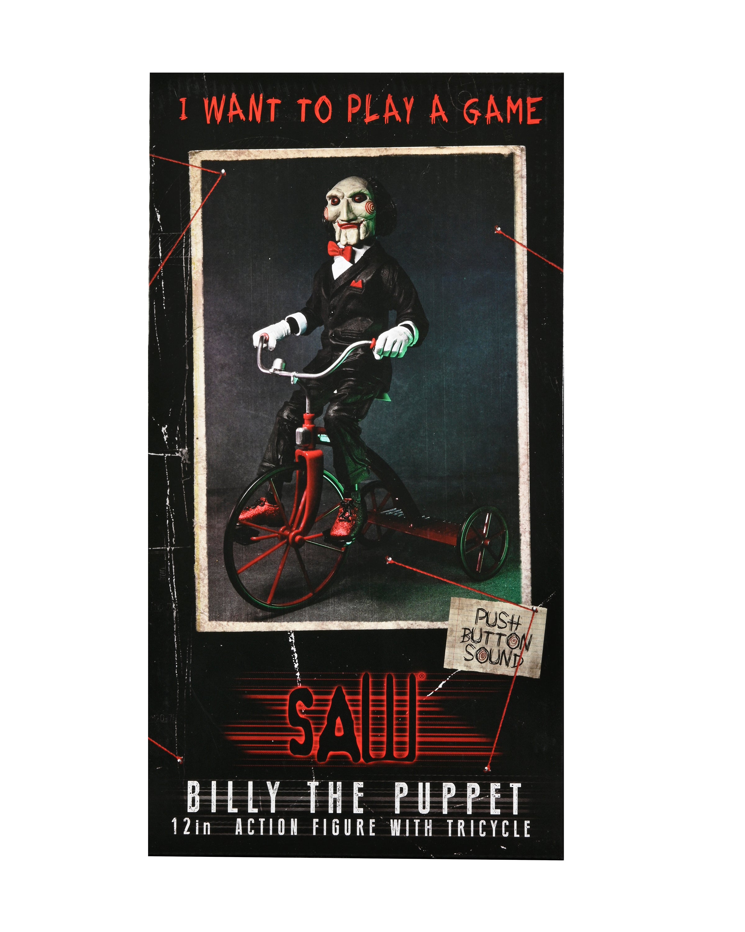SAW - Billy the Puppet on Tricycle 12" Action Figure with Sound