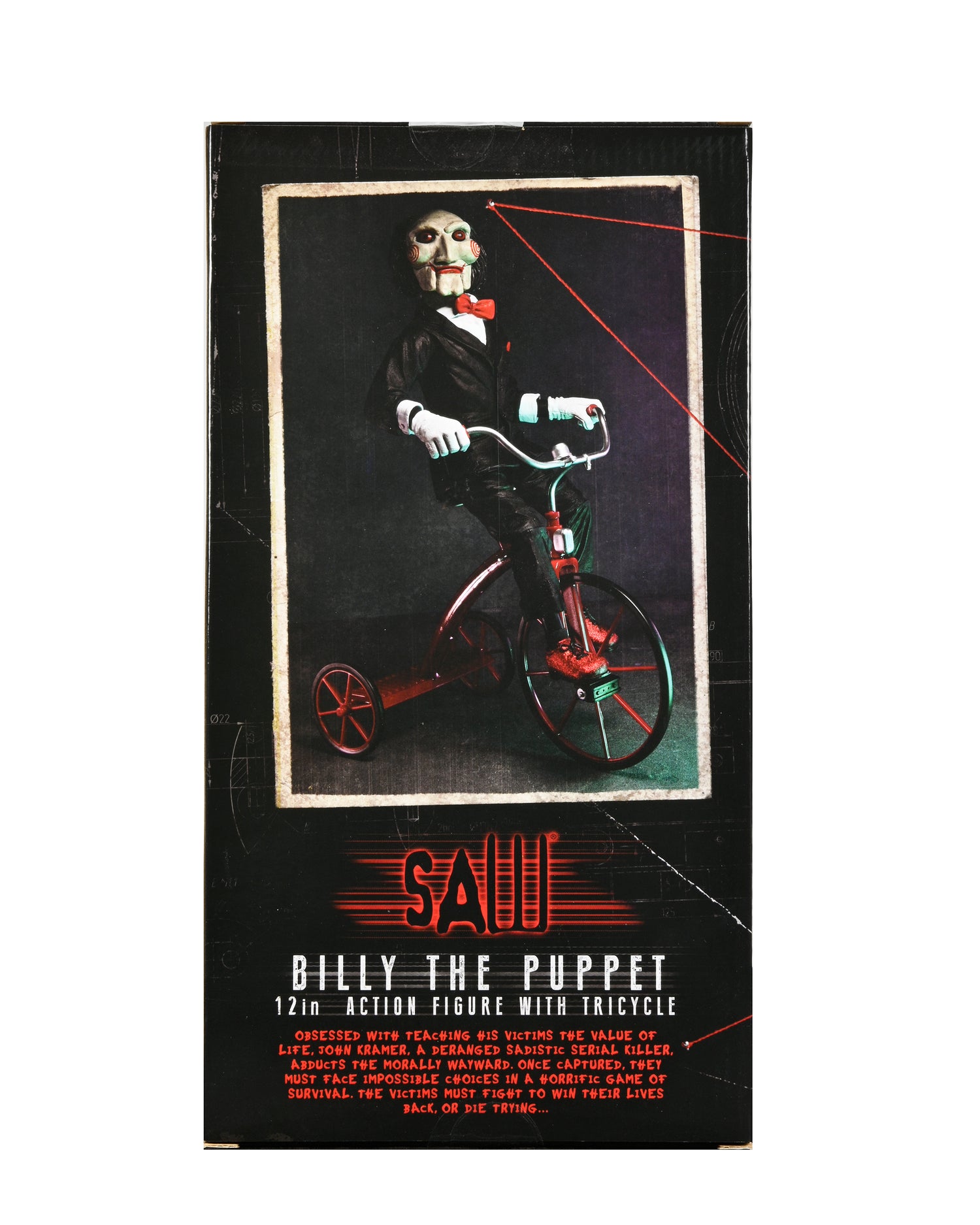SAW - Billy the Puppet on Tricycle 12" Action Figure with Sound