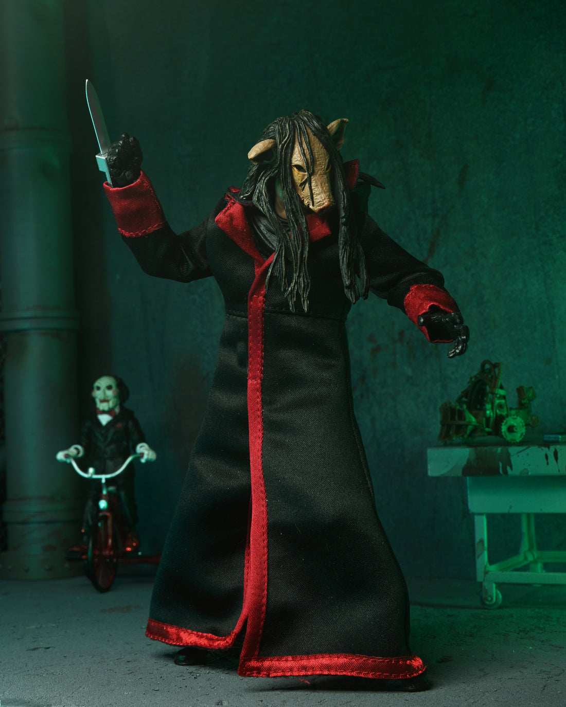 Saw (Franchise) - Ultimate Jigsaw Killer 7” Scale Action Figure (Black Robe) - NECA