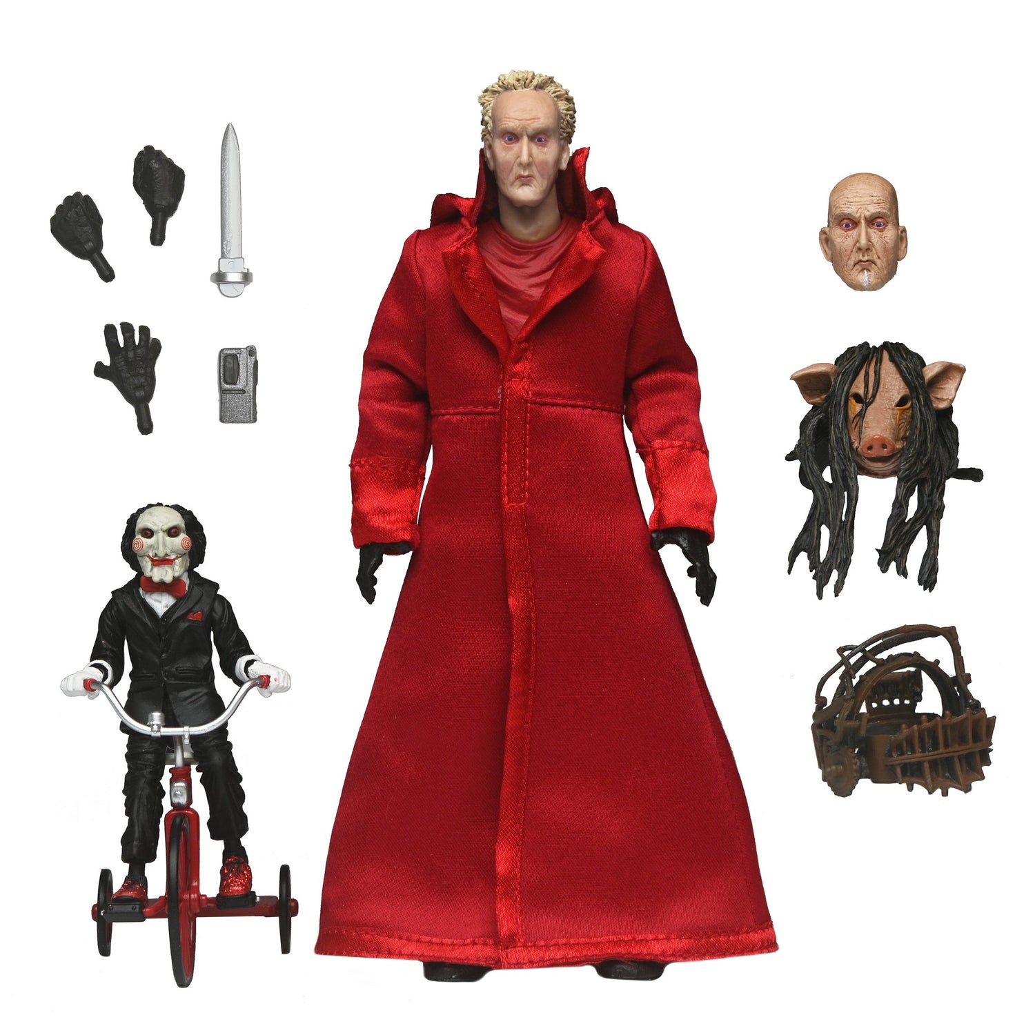 Saw (Franchise) - Ultimate Jigsaw Killer 7” Scale Action Figure (Red Robe) - NECA