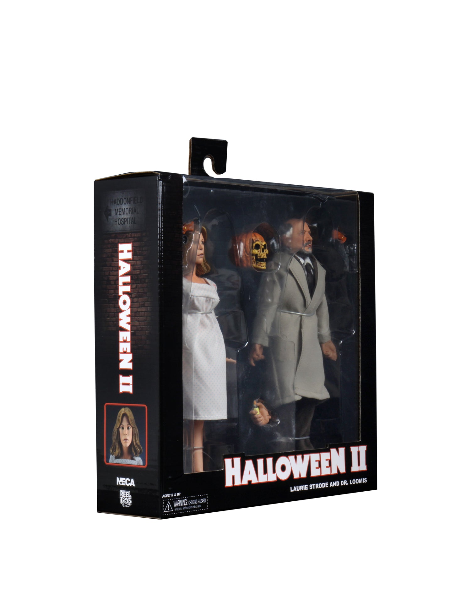 Halloween 2 (1981) - Dr. Loomis &amp; Laurie Strode 8" Clothed Action Figure (2-Pack)