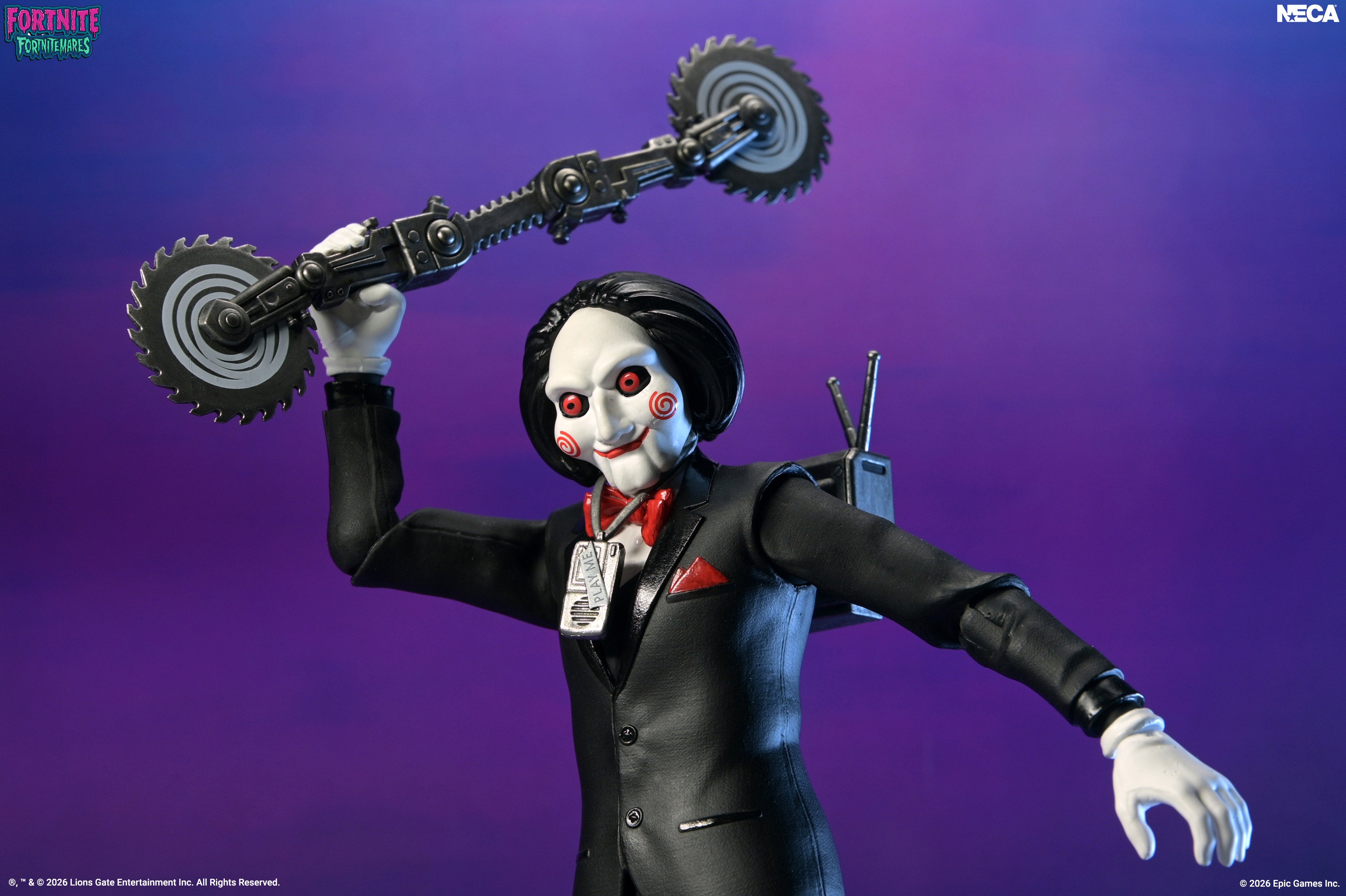 Fortnite x SAW - Fortnitemares Billy the Puppet 7” Scale Action Figure on the NECA Store
