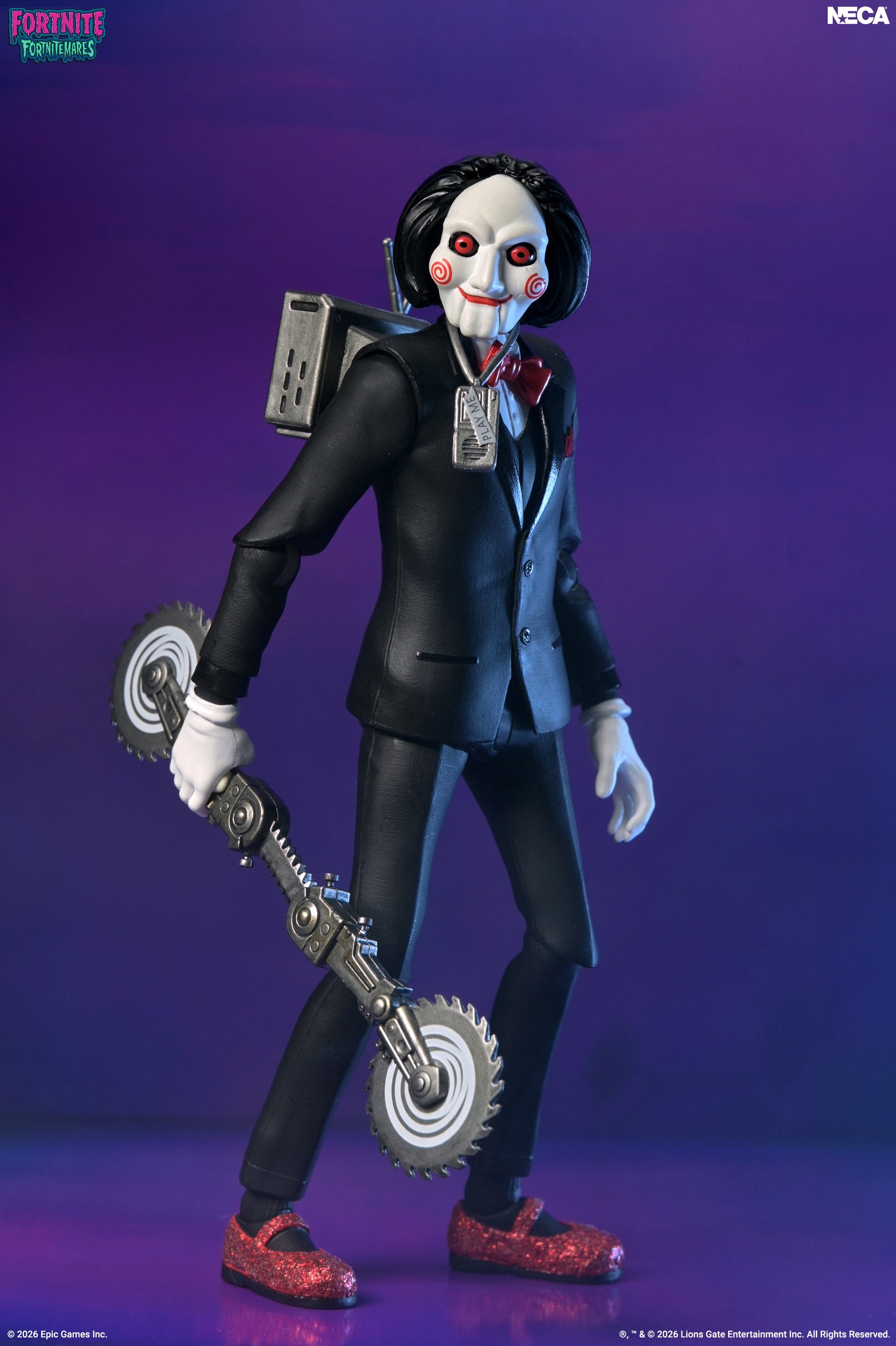 Fortnite x SAW - Fortnitemares Billy the Puppet 7” Scale Action Figure on the NECA Store
