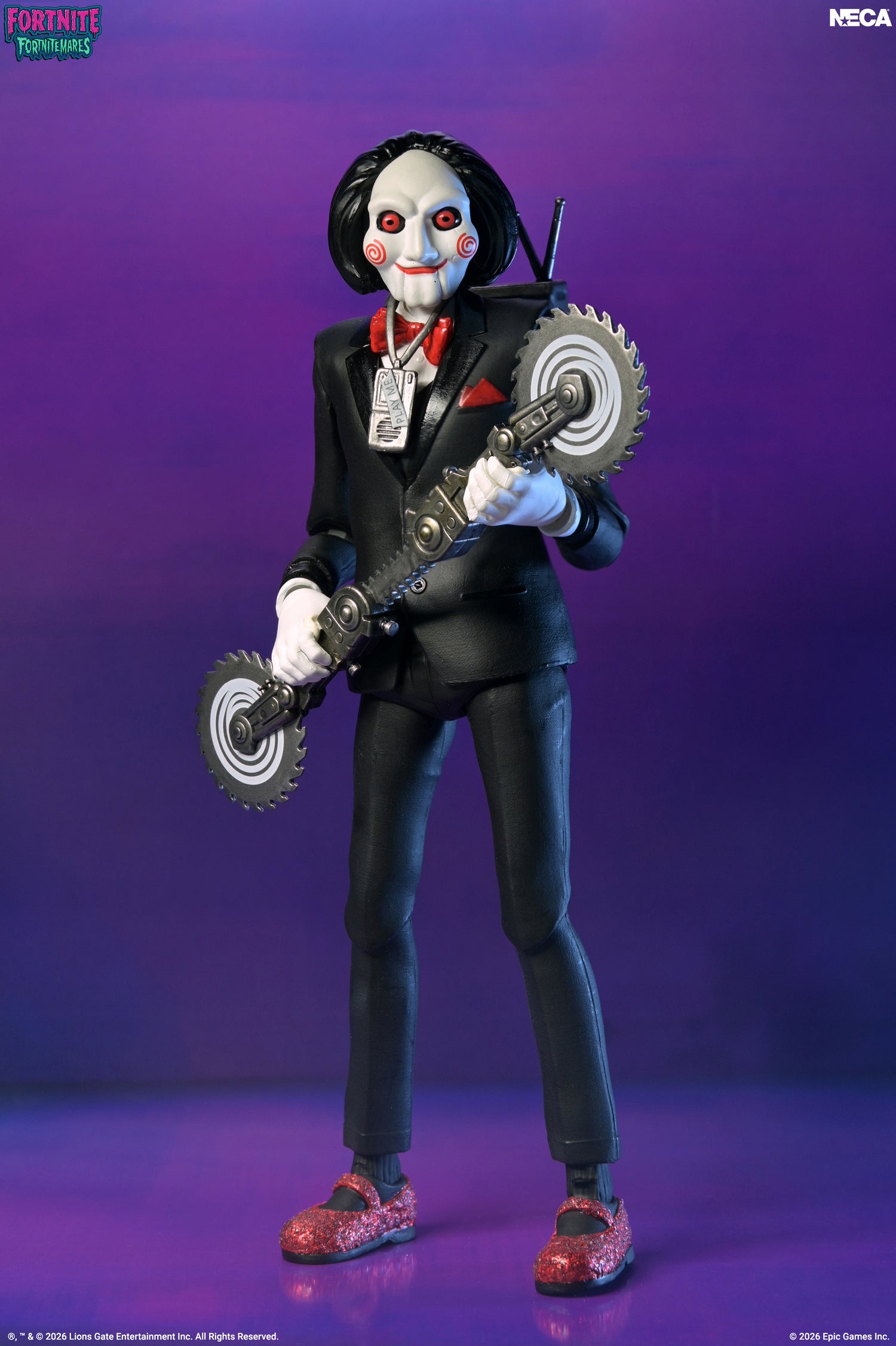 Fortnite x SAW - Fortnitemares Billy the Puppet 7” Scale Action Figure on the NECA Store