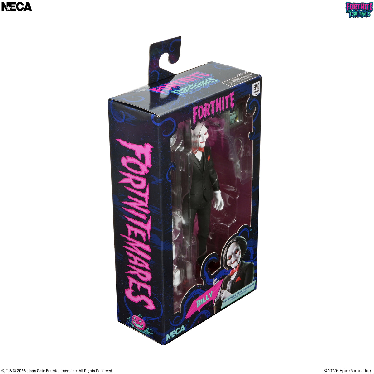 Fortnite x SAW - Fortnitemares Billy the Puppet 7” Scale Action Figure on the NECA Store