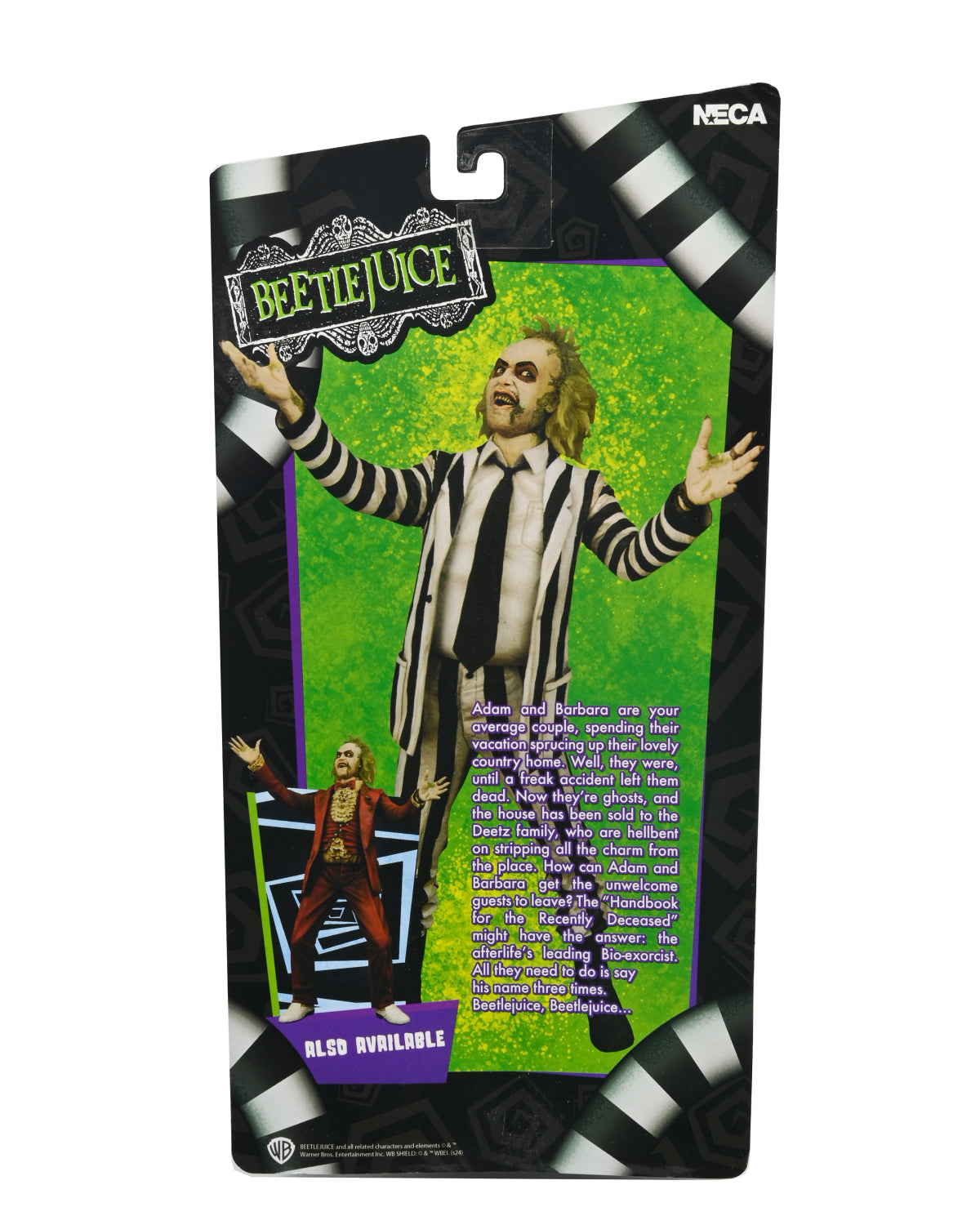 Beetlejuice (1988) - Black and White Striped Suit Beetlejuice 7" Scale Action Figure - NECA