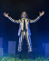 Beetlejuice (1988) - Black and White Striped Suit Beetlejuice 7" Scale Action Figure - NECA