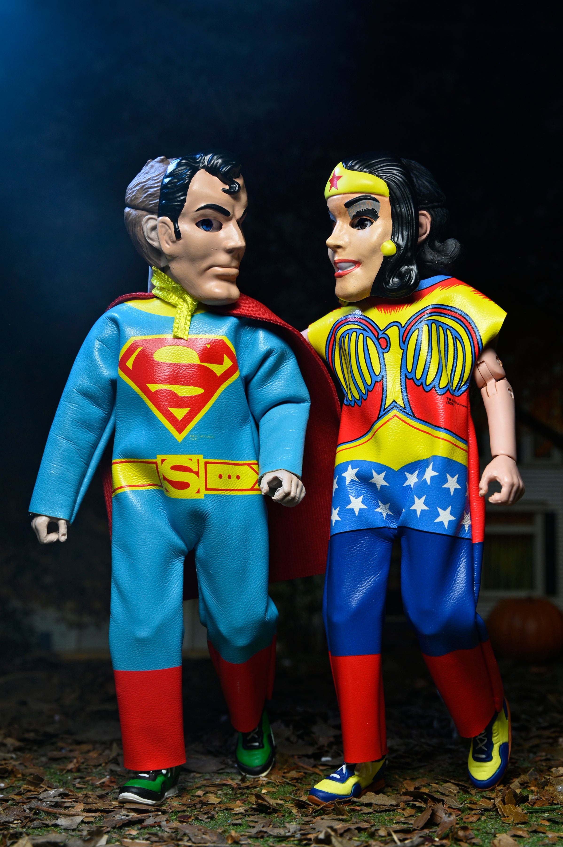 DC Comics x Ben Cooper Costume Kids Collection Series 5 - Superman and Wonder Woman Costumed Action Figures - NECA