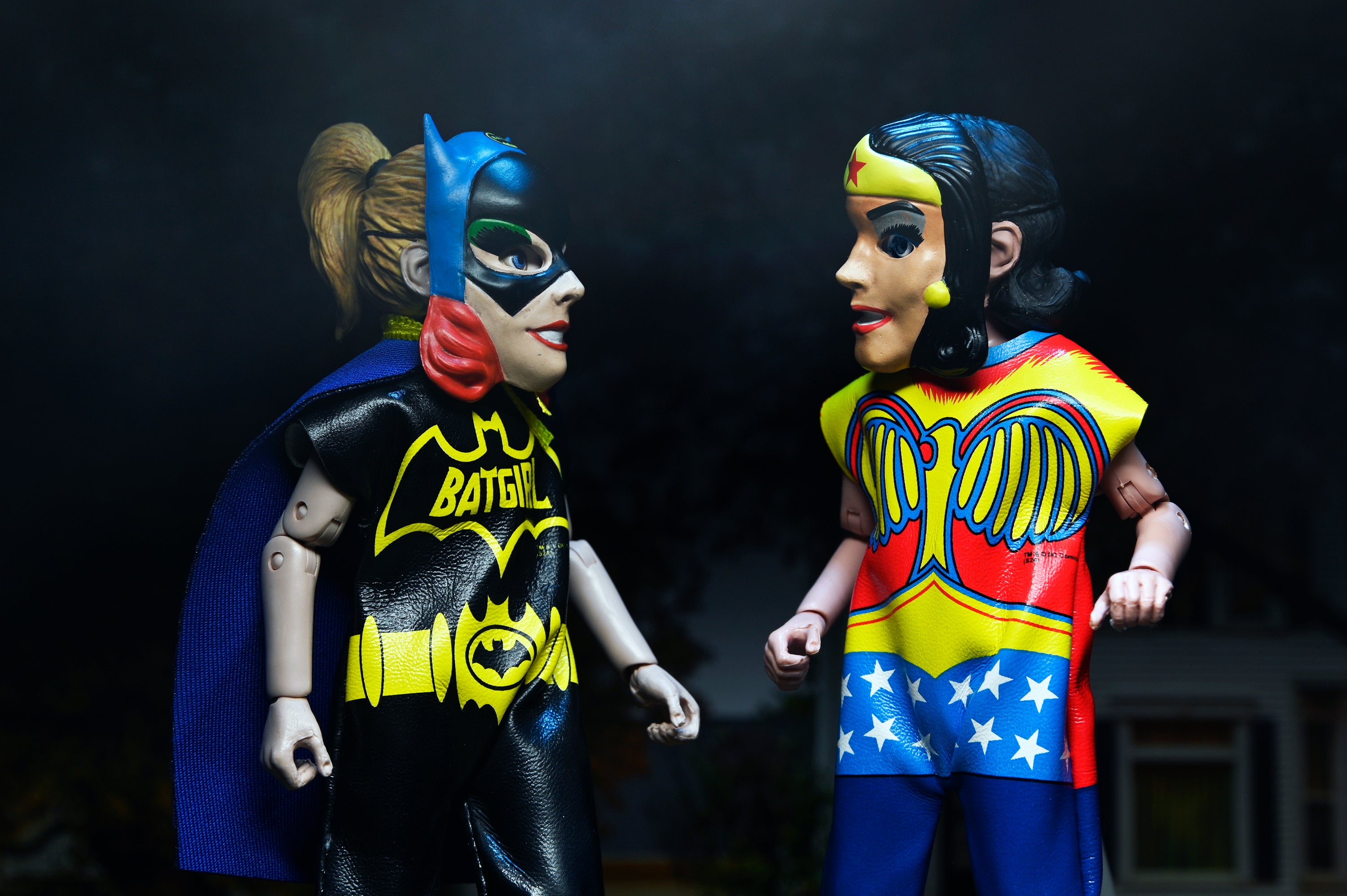 DC Comics x Ben Cooper Costume Kids Collection Series 5 - Batgirl and Wonder Woman Costumed Action Figures - NECA