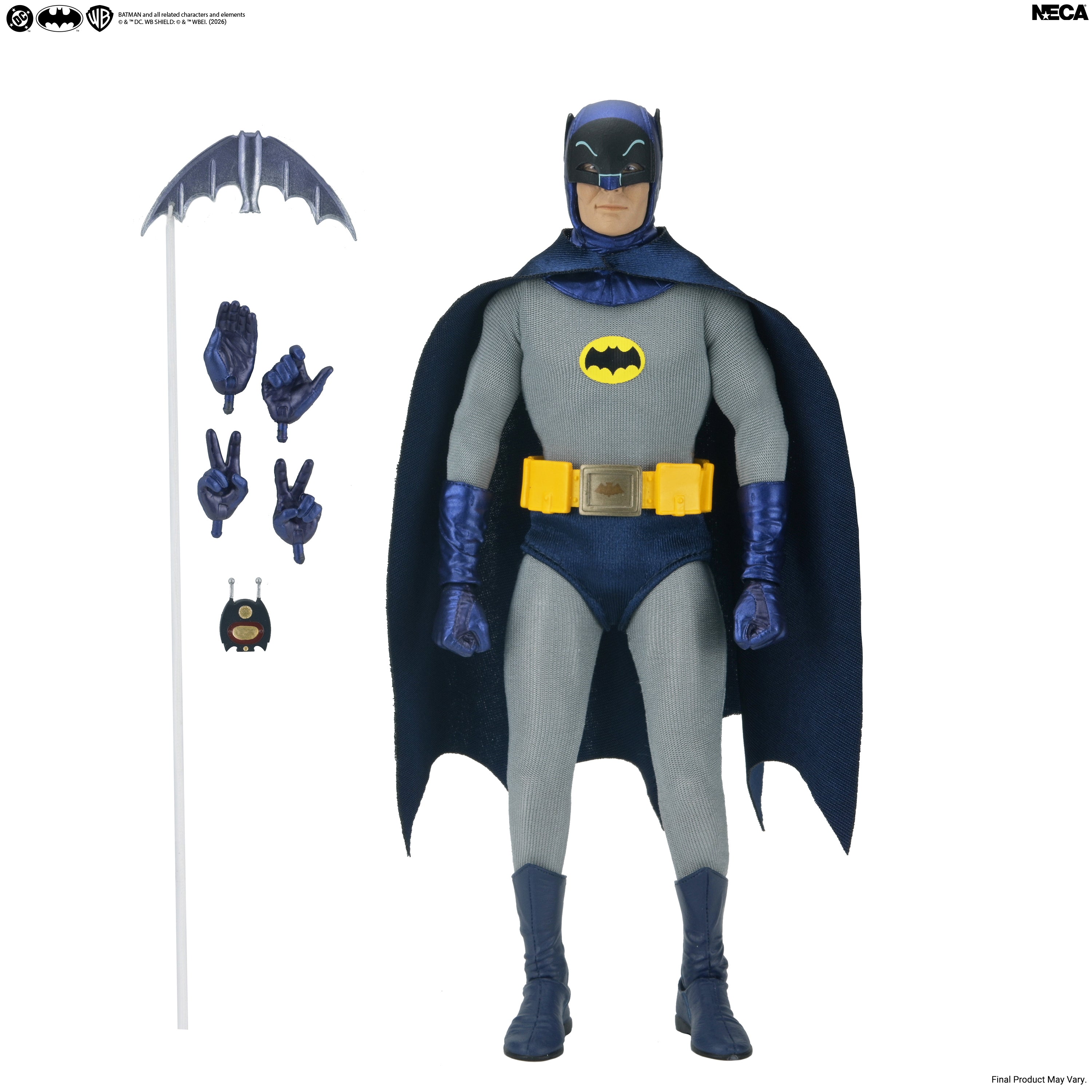 Batman (1966 TV Show) - Batman 8” Clothed Action Figure (PRE-ORDER