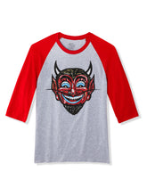 Ben Cooper Devil Smiling Raglan Tee Shirt Flat Lay
