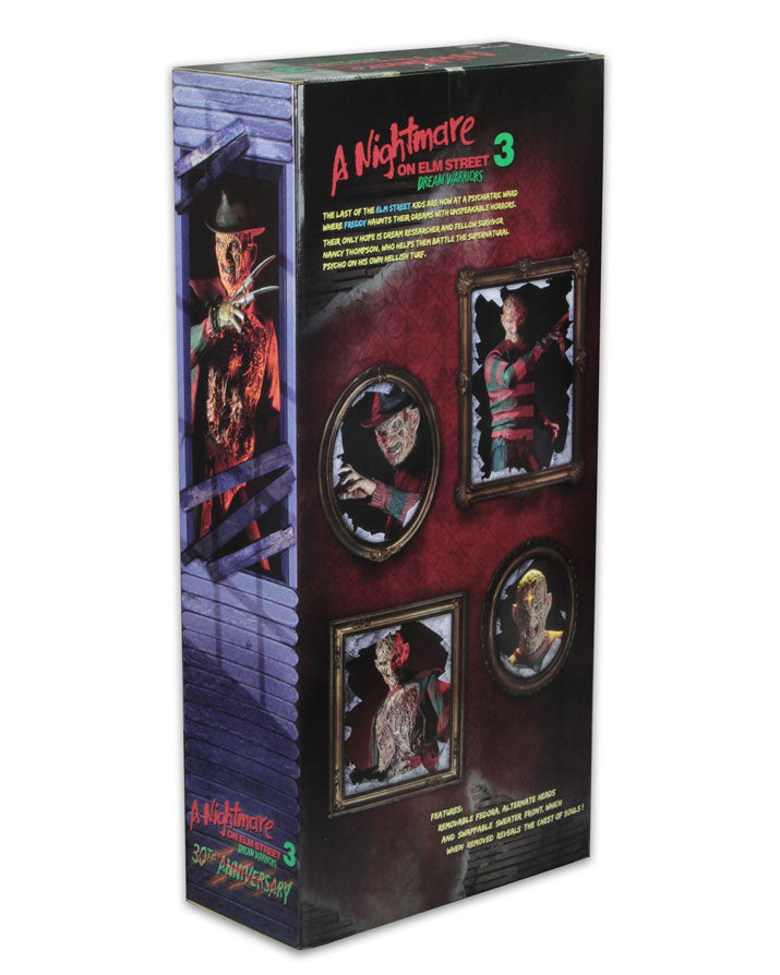 A Nightmare on Elm Street: Dream Warriors (30th Anniversary) - 1/4 Scale Action Figure - Freddy packaging back