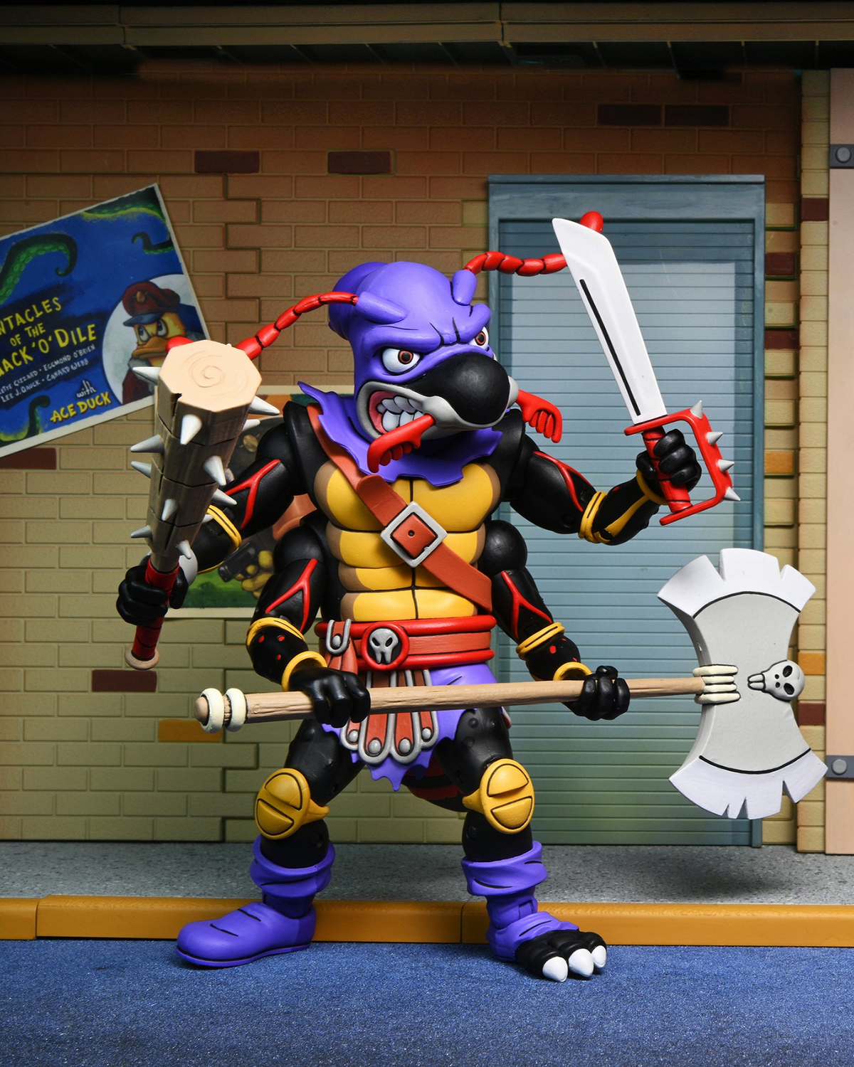 Teenage Mutant Ninja Turtles (Cartoon) – Antrax &amp; Scumbug 7” Scale Action Figure 2-Pack - NECA