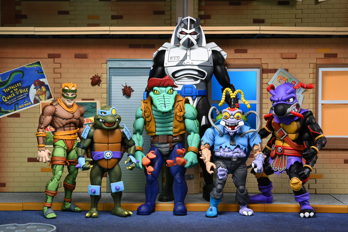 Teenage Mutant Ninja Turtles (Cartoon) – Antrax & Scumbug 7” Scale Action Figure 2-Pack - NECA