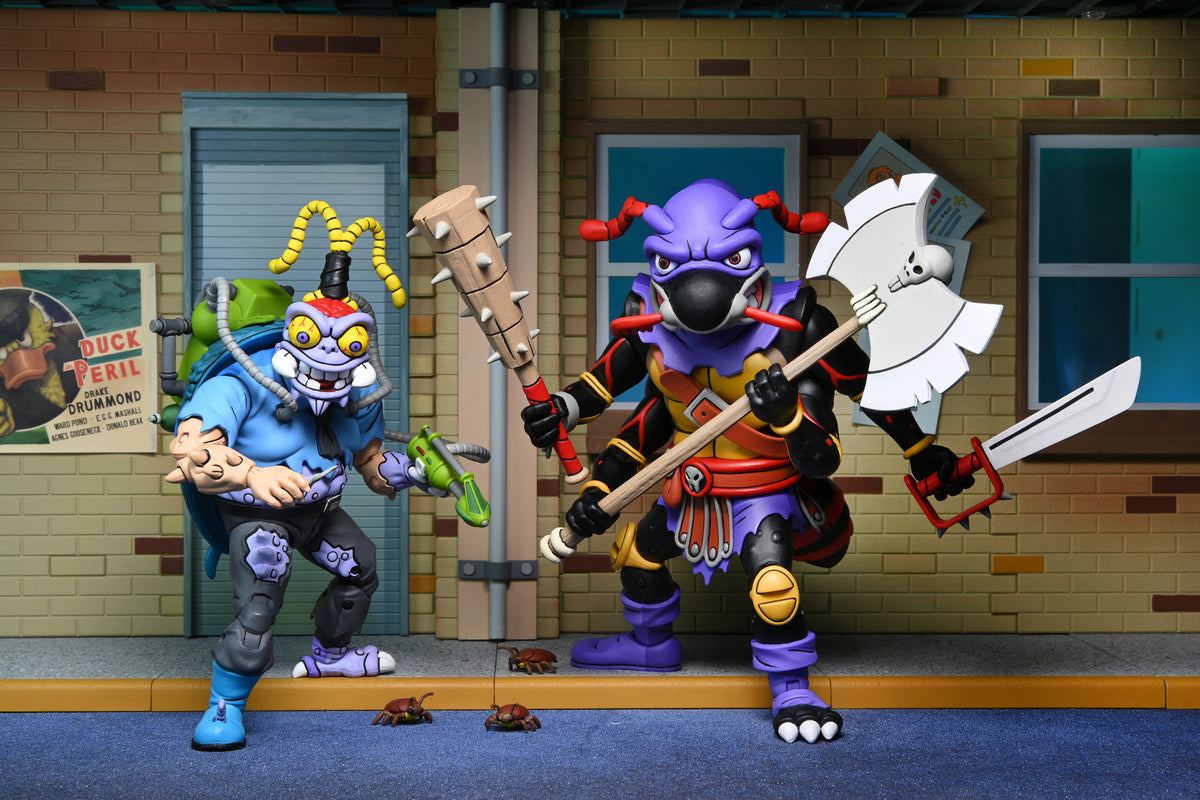 Teenage Mutant Ninja Turtles (Cartoon) – Antrax & Scumbug 7” Scale Action Figure 2-Pack - NECA
