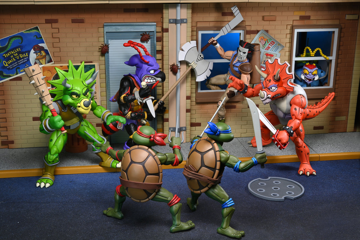 Teenage Mutant Ninja Turtles (Cartoon) – Antrax & Scumbug 7” Scale Action Figure 2-Pack - NECA