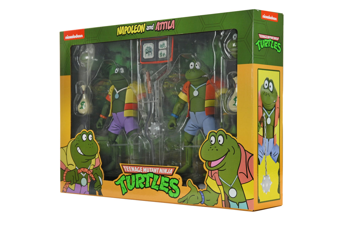 Teenage Mutant Ninja Turtles (Cartoon) – Napoleon &amp; Attila Frong 7” Scale Action Figure 2-Pack - NECA