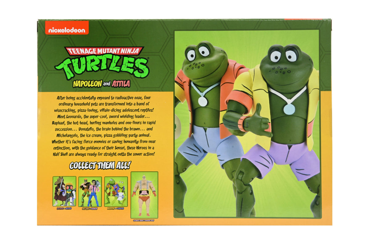Teenage Mutant Ninja Turtles (Cartoon) – Napoleon &amp; Attila Frong 7” Scale Action Figure 2-Pack - NECA