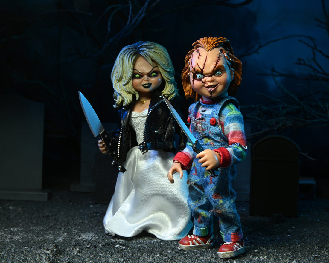 Bride of Chucky - Chucky and Tiffany 8&quot; Clothed Action Figure (2-Pack) - NECA