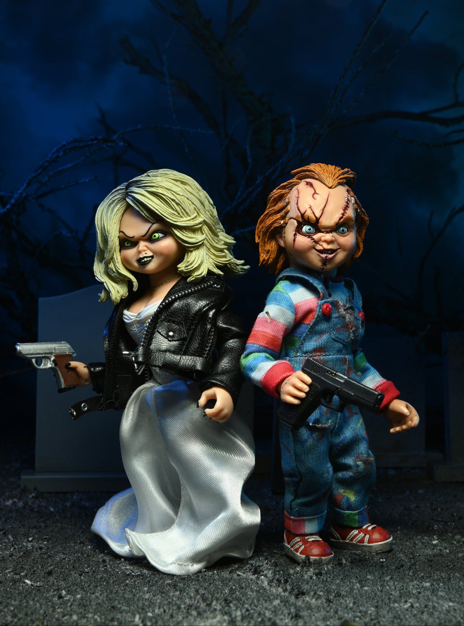 Bride of Chucky - Chucky and Tiffany 8&quot; Clothed Action Figure (2-Pack) - NECA