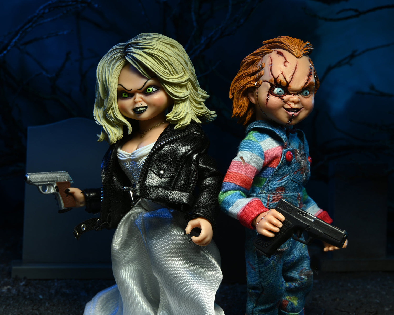 Bride of Chucky - Chucky and Tiffany 8&quot; Clothed Action Figure (2-Pack) - NECA