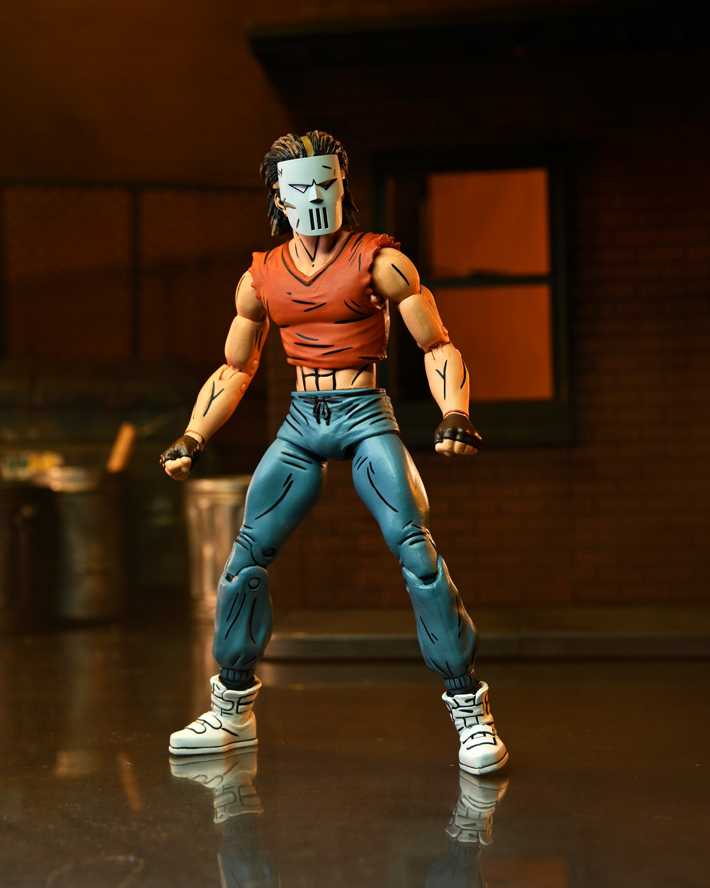 Teenage Mutant Ninja Turtles (Mirage Comics) Casey Jones in Red Shirt 7&quot; Scale Action Figure - NECA