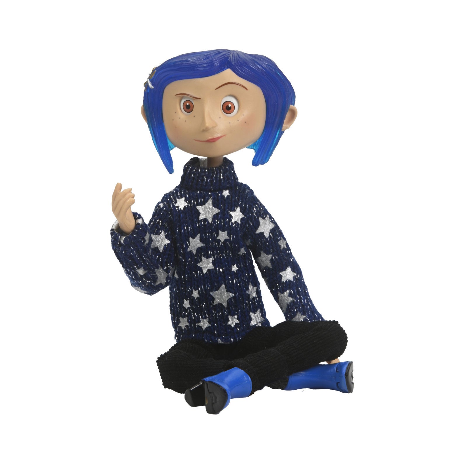 Coraline in Star Sweater 7” Articulated Figure with signed Coraline in Star Sweater 7” Articulated Figure with signed