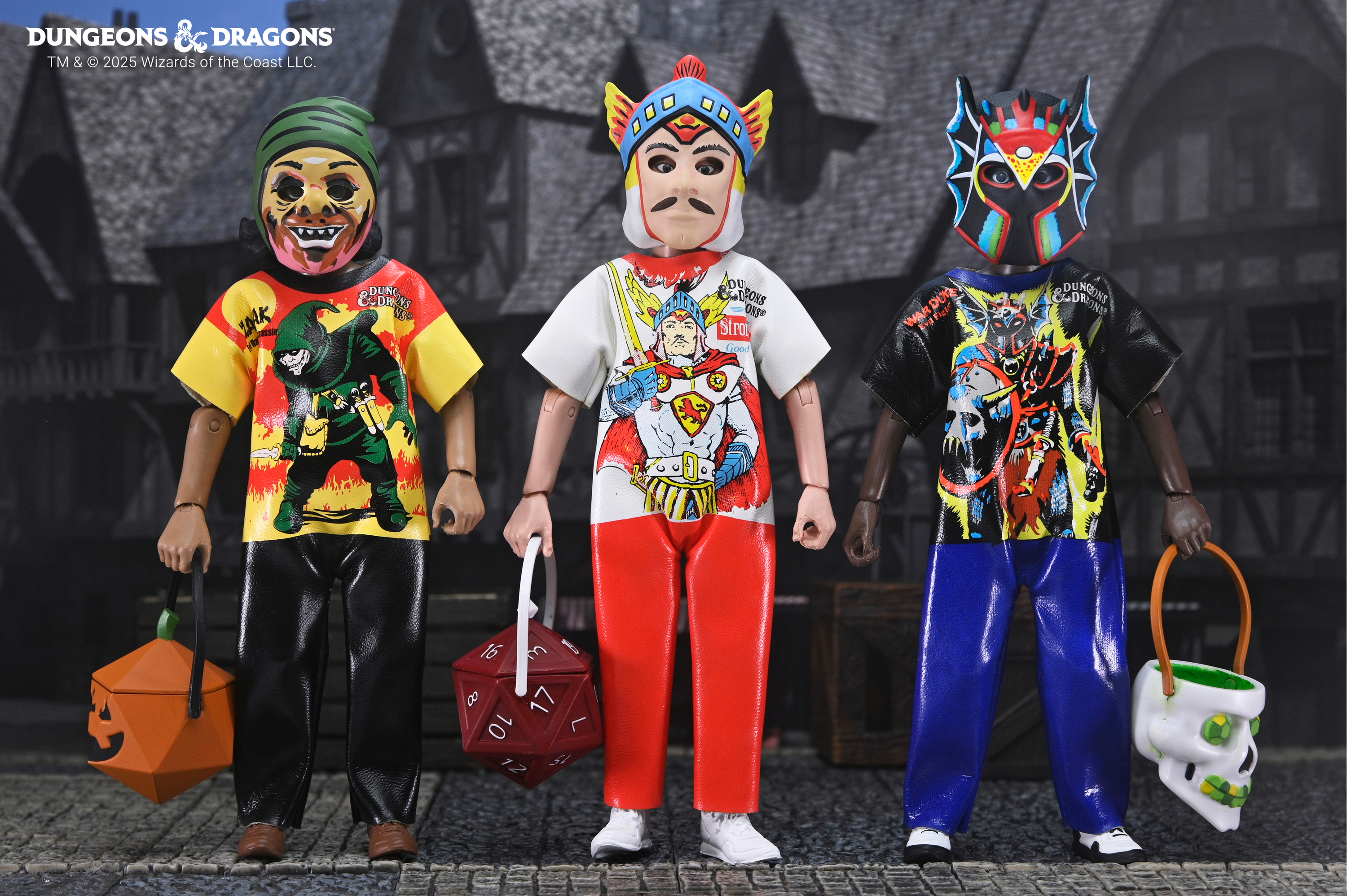 Dungeons & Dragons x Ben Cooper Costume Kids Collection - Zarak, Warduke & Strongheart Costumed Action Figure Bundle - NECA
