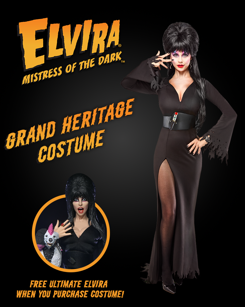 Elvira: Mistress of the Dark Grand Heritage Costume by Rubies on the NECA Store
