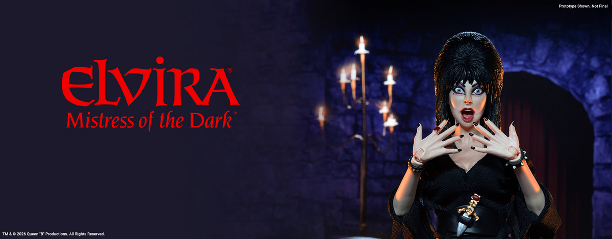 Ultimate Elvira 7” Scale Action Figure on the NECA Store