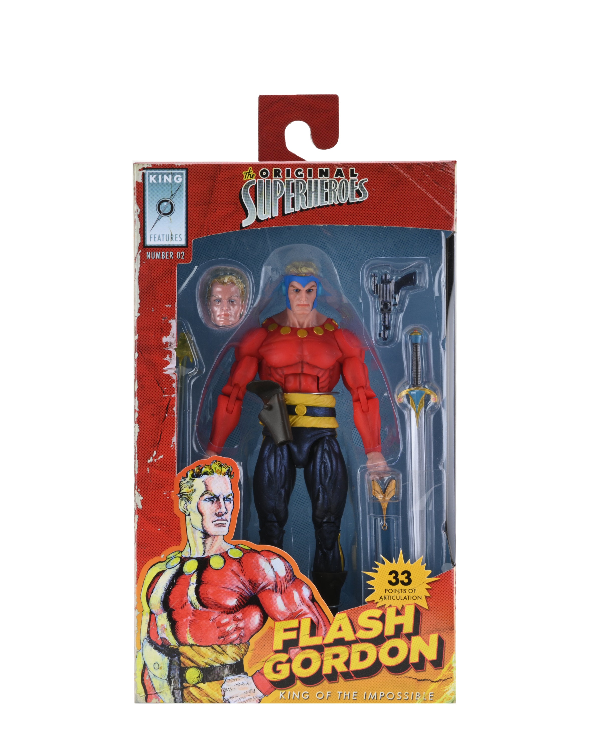 King Features - Original Superheroes Flash Gordon 7” Scale Action Figure